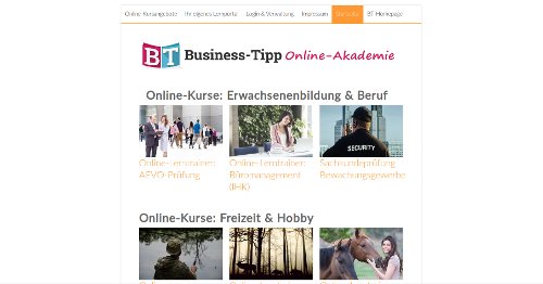 Der Business Tipp Homepage