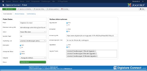 de timeline digistore connect paket anlegen